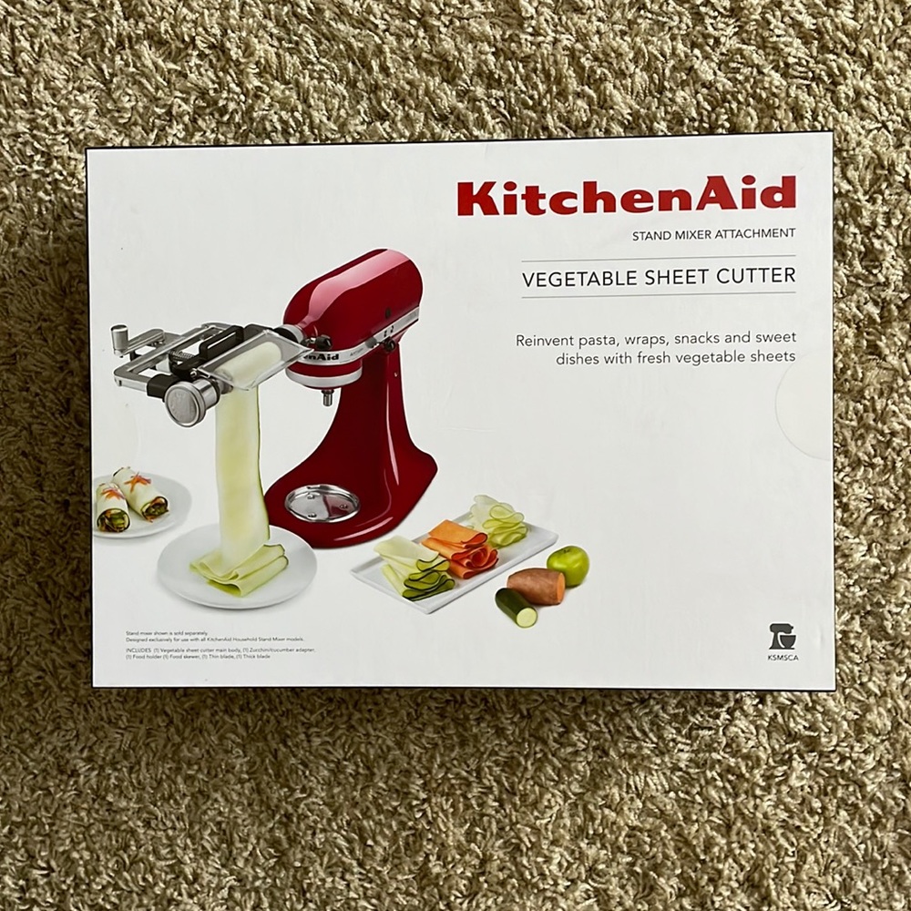 Kitchen aid stand mixer attachment vegetable sheet cutter
